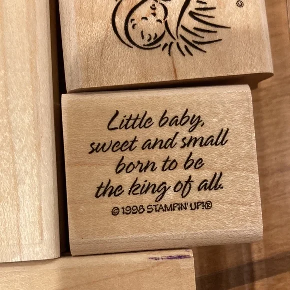 Miracle of Christmas Wood Stamp Set - Picture 3 of 4